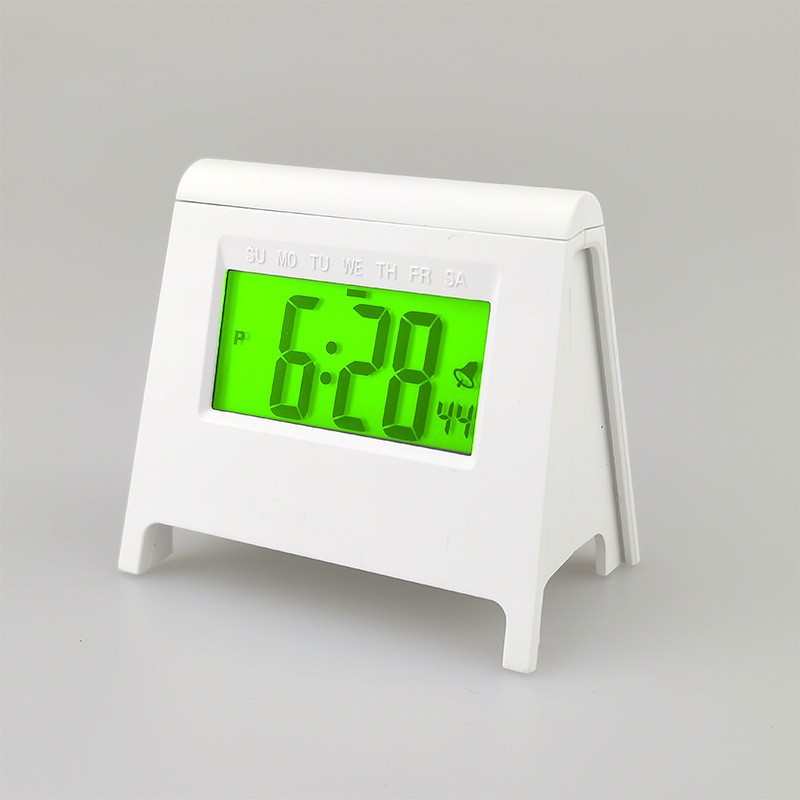 ins mini LCD student alarm clock new electronic clock smart desktop multi-function clock with luminous temperature calendar
