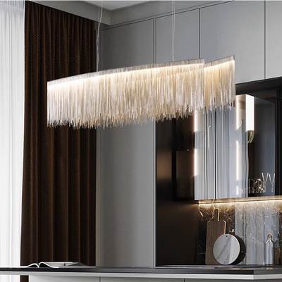 Living Room Tassel Chandelier Light Luxury Internet Popular Bedroom Restaurant Women's Clothing Store Clothing Store Bar Front Desk Cashier Decorative Light