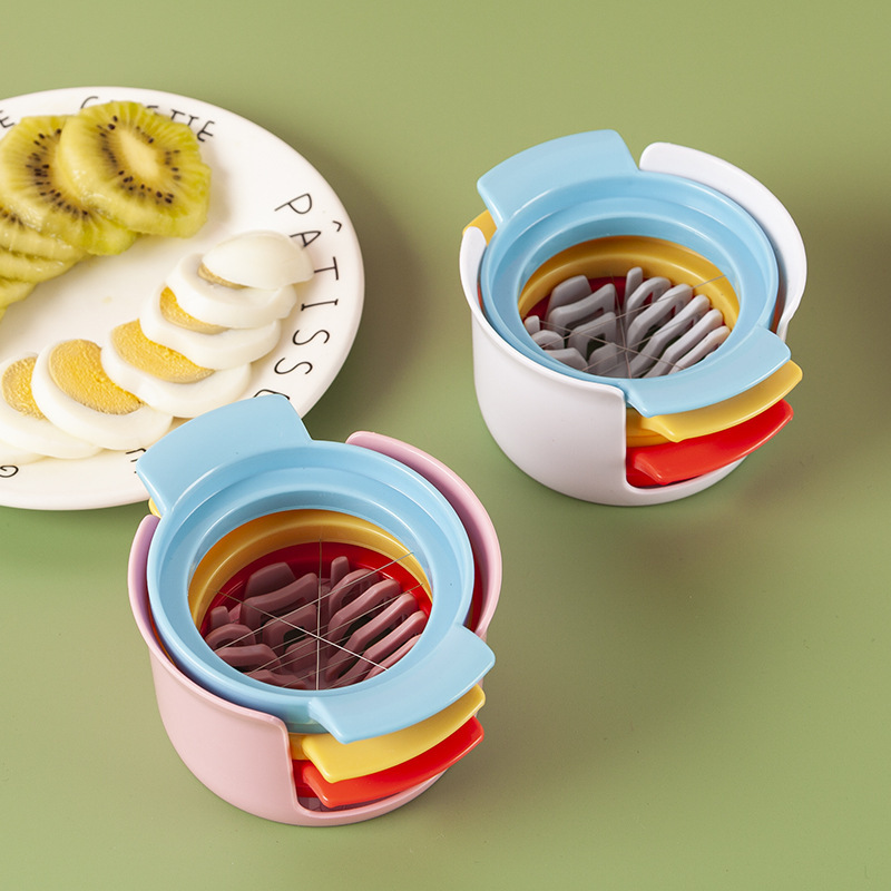 Cross-border in stock four-in-one Multi-functional Japanese egg cutter household 304 stainless steel egg slice preserved egg split