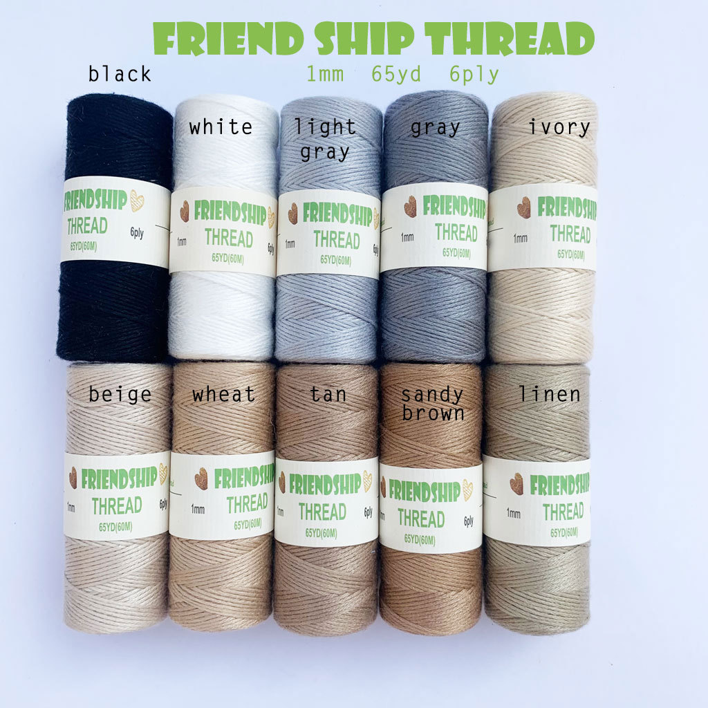 Factory Direct color tassel line Friendship Line 1mm color cotton tassel line DIY bracelet necklace rope