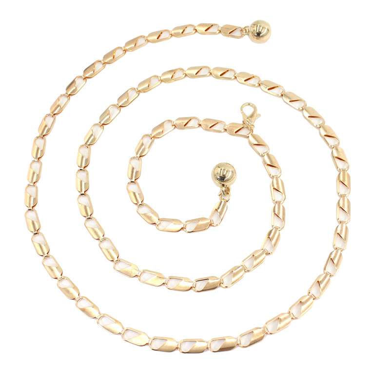 Metal Hook Adjusting Waist Chain Women's Fashionable All-match Decorative dress Distinctive Chain Korean-style Waist Slim Belt