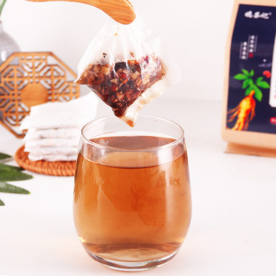 Ginseng Ten Treasure Tea Ginseng Polysemine Mulberry Men's Kidney Five Treasure Tea Bags Wholesale Herbal Tea Source Factory