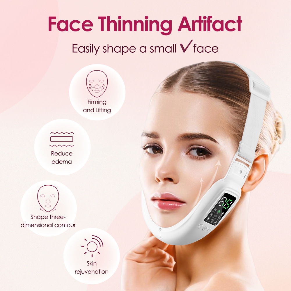 Cross-border micro-current face slimming instrument v15 gear heating type face lifting and tightening double chin micro-current face slimming instrument