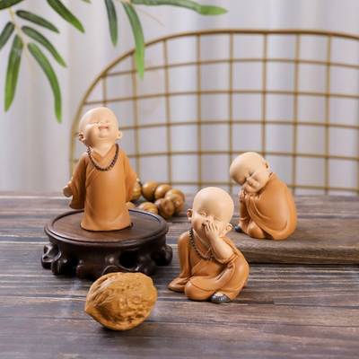 Shaolin Temple monk creative home decoration resin crafts desktop living room soft decoration holiday gift