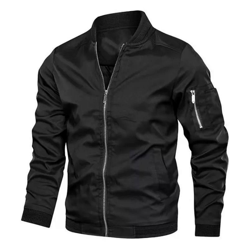 New 2023 Spring Korean Style Thin Men's Jacket Outer Wear Long Sleeve Fashionable Urban Collar Jacket