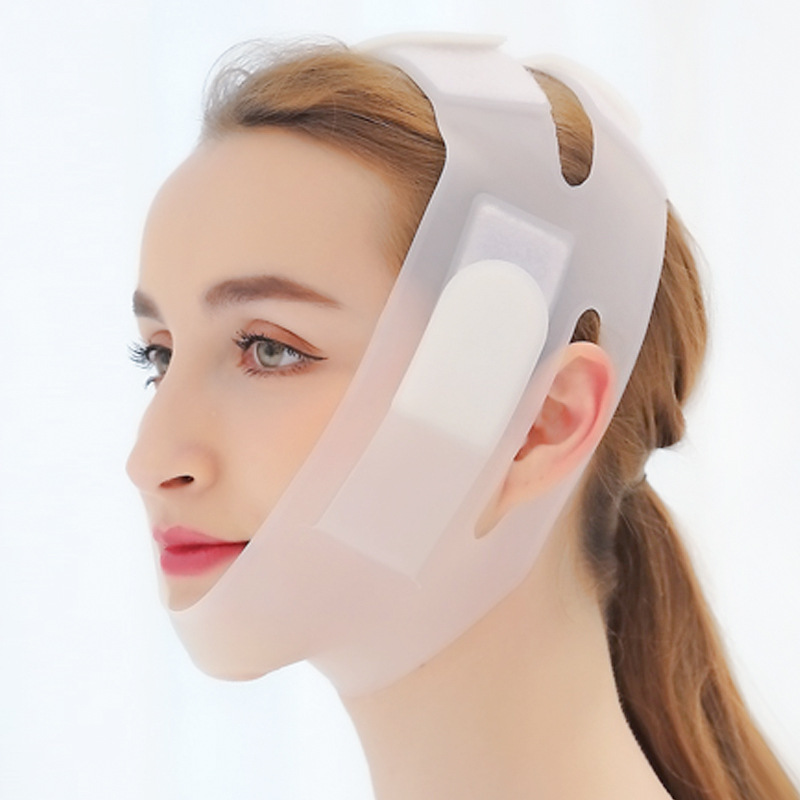 Силиконовый V-образный пояс V-Face Артефакт Лифтинг Lafayette Плотный маленький V-образный Face Маска для лица Подъемный пояс