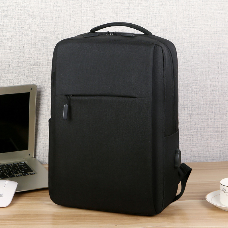 Cross-Border Laptop Backpack simple large capacity printing business computer bag USB charging backpack wholesale