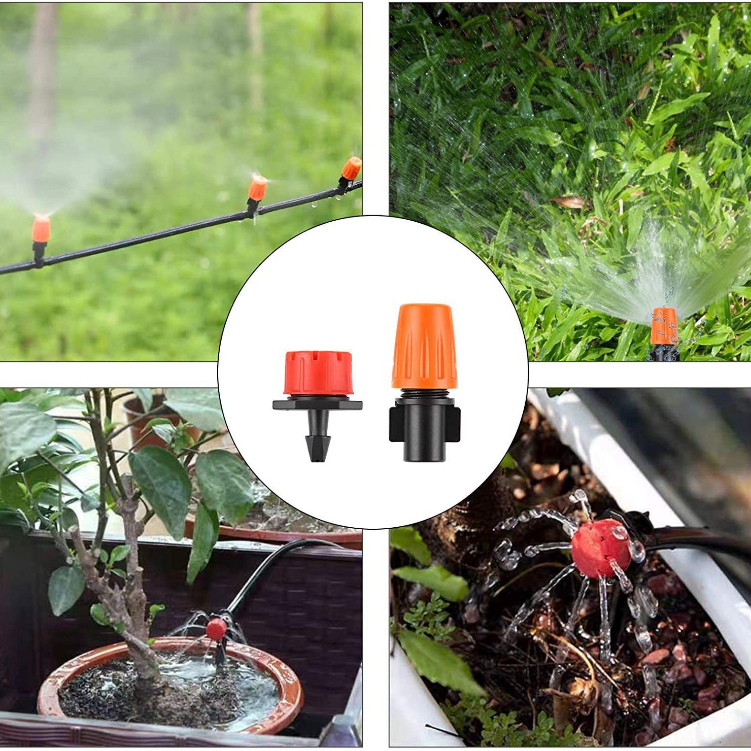 Cross-border hot sale garden drip irrigation set 164FT/50M micro automatic spray nozzle sprinkler system