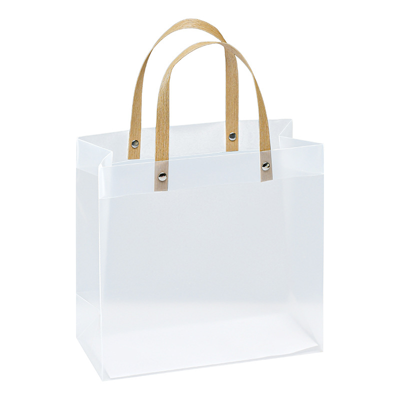 Transparent Frosted Rivet PP Bag Wedding Accompanying Gift Bag pvc Handbag Stationery Jewelry Store Packaging Shopping Bag