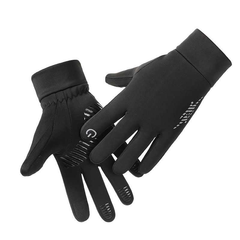 Cycling gloves men's Q806 autumn and winter reflective silicone non-slip warm touch screen outdoor sports mountaineering ski gloves