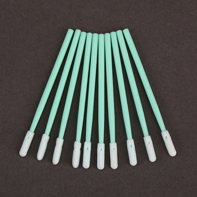 Factory wholesale 836D dust-free purification cotton swab sea cotton swab dust-free sponge cotton swab Green pp handle wiping stick