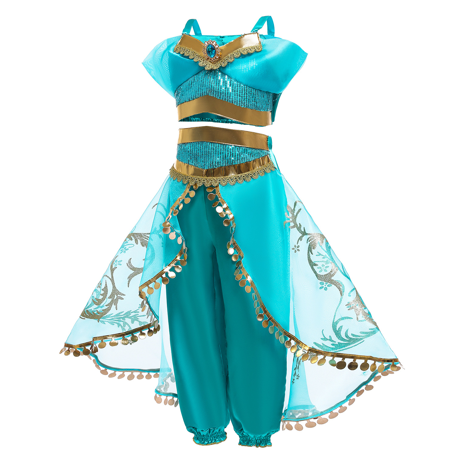 Cross-border Trade Halloween Princess Jasmine Dress Children's New Dress Children's Dress Girls Dress