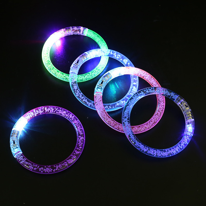 LED luminous bracelet luminous bracelet colorful bubble bracelet acrylic flash bracelet concert cheer props