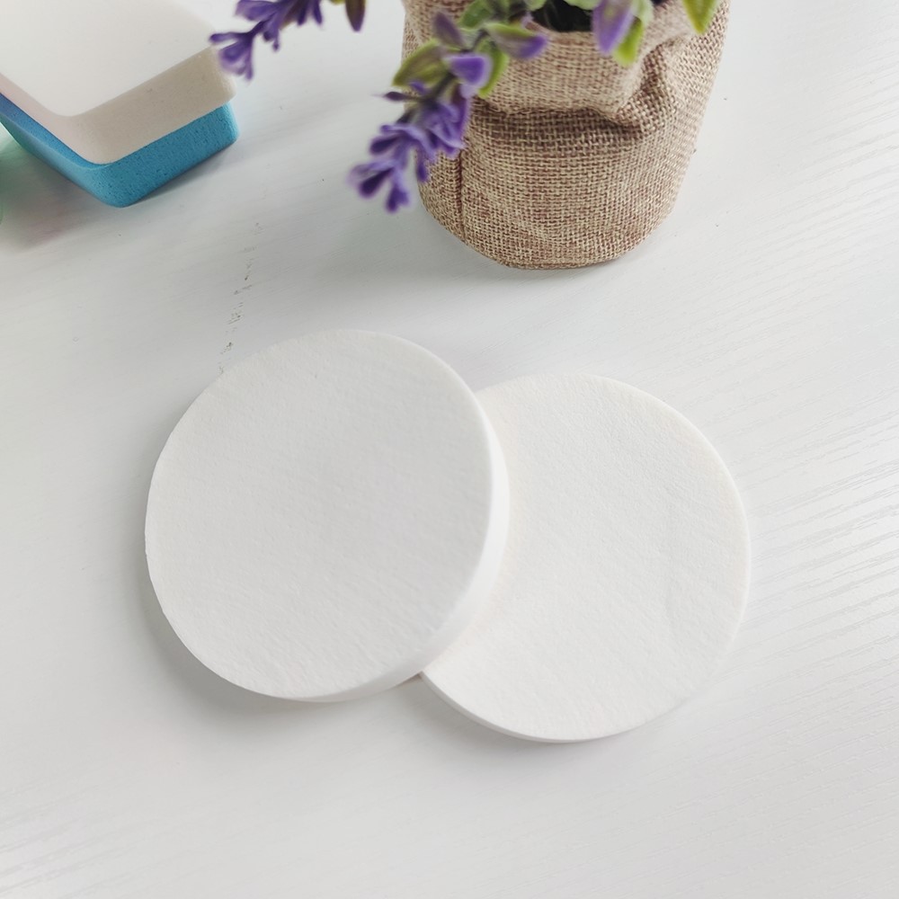 Big White Puff Skin Color Latex Small Round Puff Studio Makeup Dry and Wet Dual Use Puff Round Cake Puff