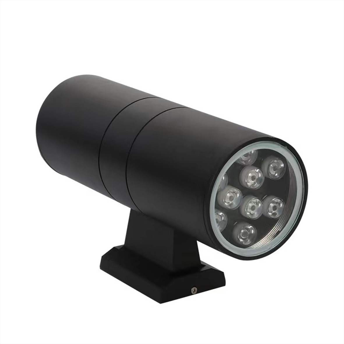 Outdoor wall lamp LED waterproof wall lamp up and down double head shell E27 modern creative simple courtyard garden lamp Villa