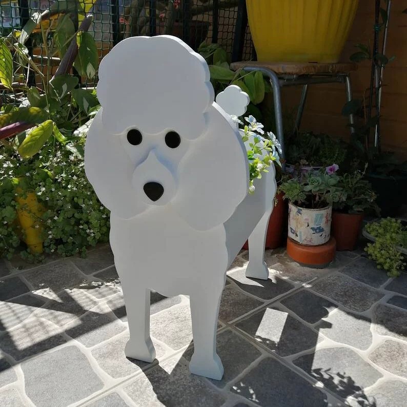 Dog Flower Pot Pet Creative Ornaments Outdoor Courtyard Potted Plant Decoration Ornaments Puppy Shape Storage Pet Potted Plant