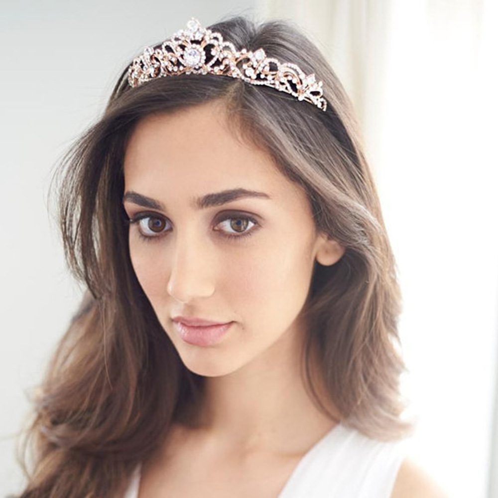 H1147 new bridal headdress exquisite rhinestone crown bride Princess Crown wedding accessories crown hair accessories