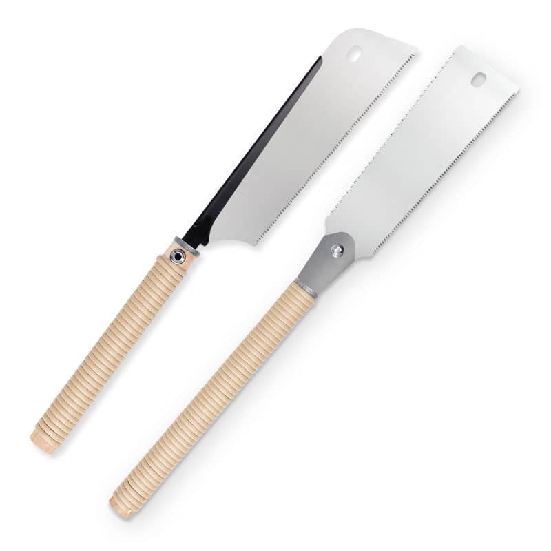 Japanese woodworking saw cross-cutting saw double-sided saw wood cutting tenon saw hardwood saw manual saw knife saw rattan handle