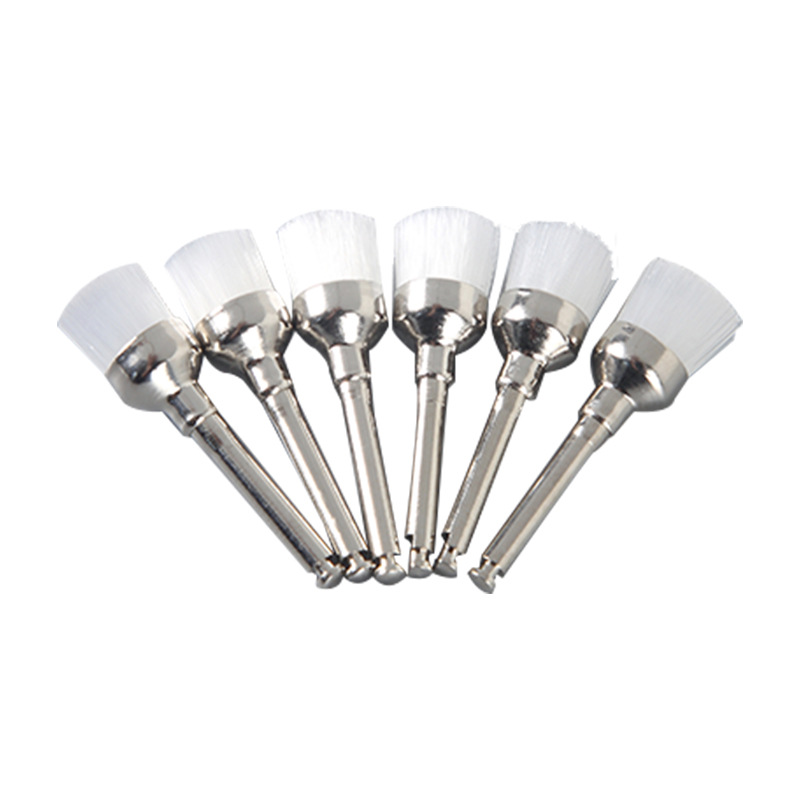 Factory Direct bowl brush suit transparent nylon brush dental consumables polishing brush dental polishing