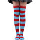 Cross Border Striped Socks Thigh Socks Women Japanese and Korean Style Stockings Over the Knee Halloween cosplay Performance Zebra Stockings
