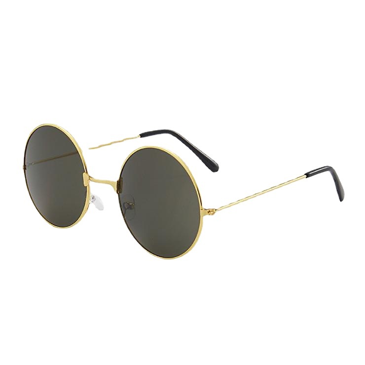 Vintage Round Sunglasses Adult Prince's Mirror Men's and Women's Wedding Sunglasses Metal Round Toad Glasses Stall Glasses