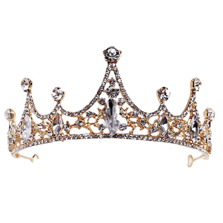 Korean Style Hot Selling Bride Crown Amazon for Queen Crown Princess Birthday Hair Accessories Ball Car Show Headwear