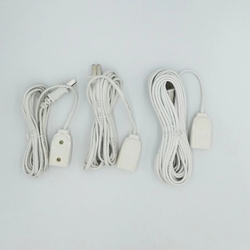 Small ceiling fan fan extension line with switch clamp fan power supply extension switch line two-hole desk lamp charging monitoring line