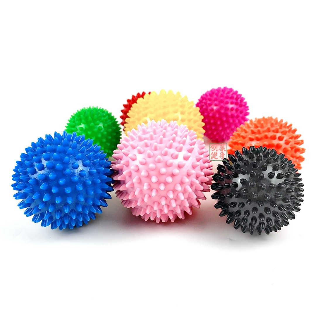 pvc yoga stab ball 7.5cm9cm sensory system training ball muscle relaxation foot massage acupoint ball fascia ball
