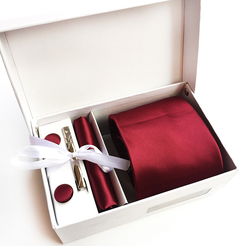 Men's Tie Spot Gift Box 6 Pieces Set Group Tie Business Dress Wedding Tie Factory Wholesale