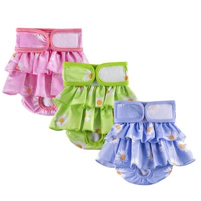 Cross-border pet bitch skirt big dog leak-proof diaper dog home diaper clothing factory direct sales