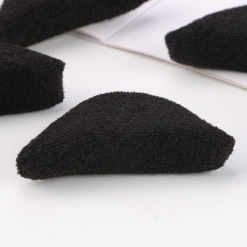 Terry toe plug high-heeled shoes forefoot pad anti-pain toe protective cover leather shoes big change small artifact half size pad wholesale