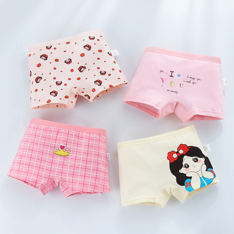 Wholesale New Products Children's Underwear Combed Girls Boxer Girls Cotton Triangle Short Underpants Baby Class A Shorts