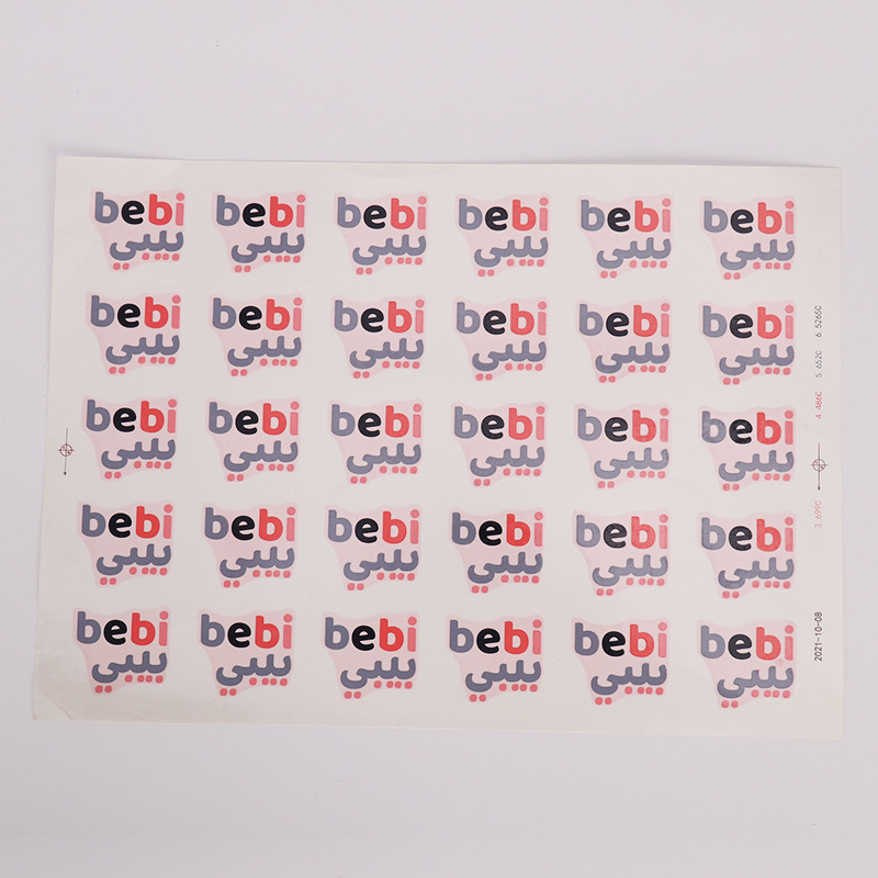 English letter water transfer label water sticker without film label ceramic glass products Water sticker