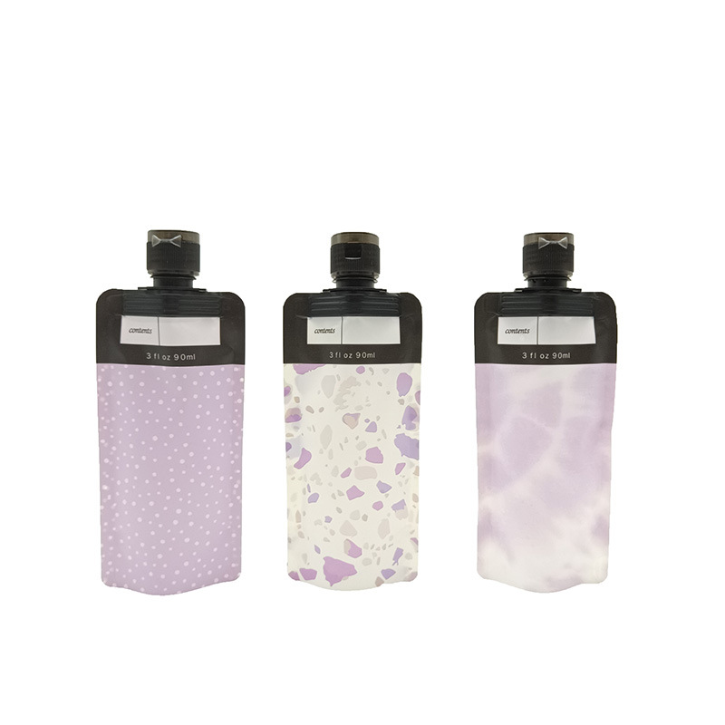 90ml set travel bag skin care flip suction nozzle bag toiletries portable cosmetic bag manufacturers in stock