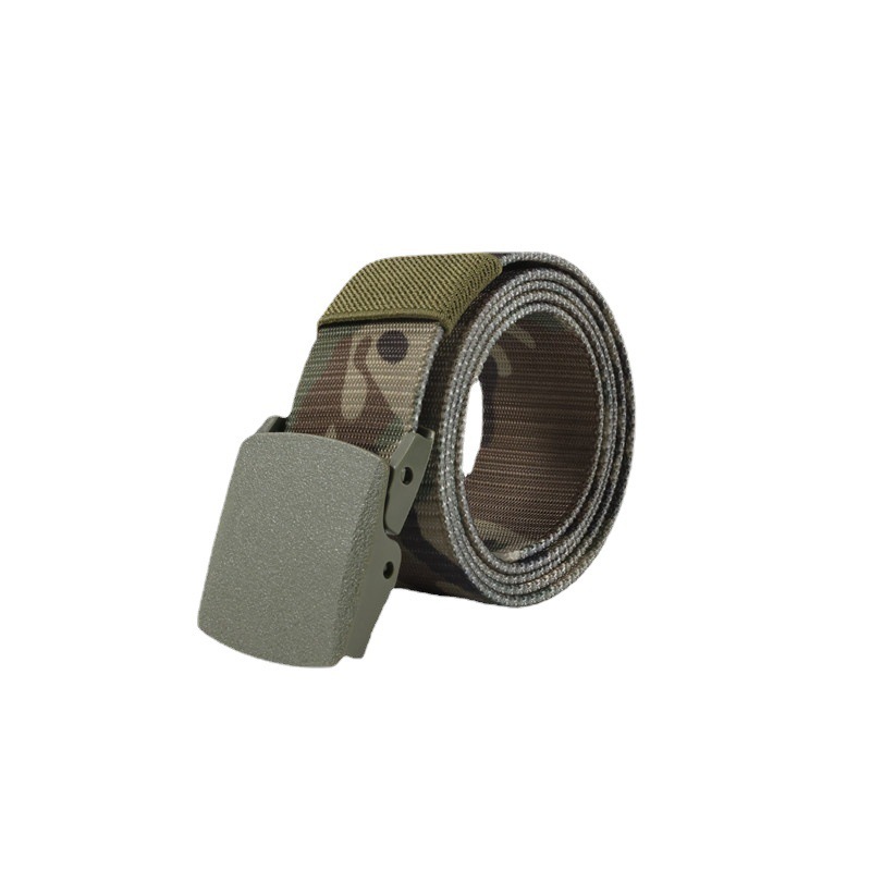 Factory spot wholesale outdoor tactical extended size quick dry non-metallic plastic canvas woven nylon belt