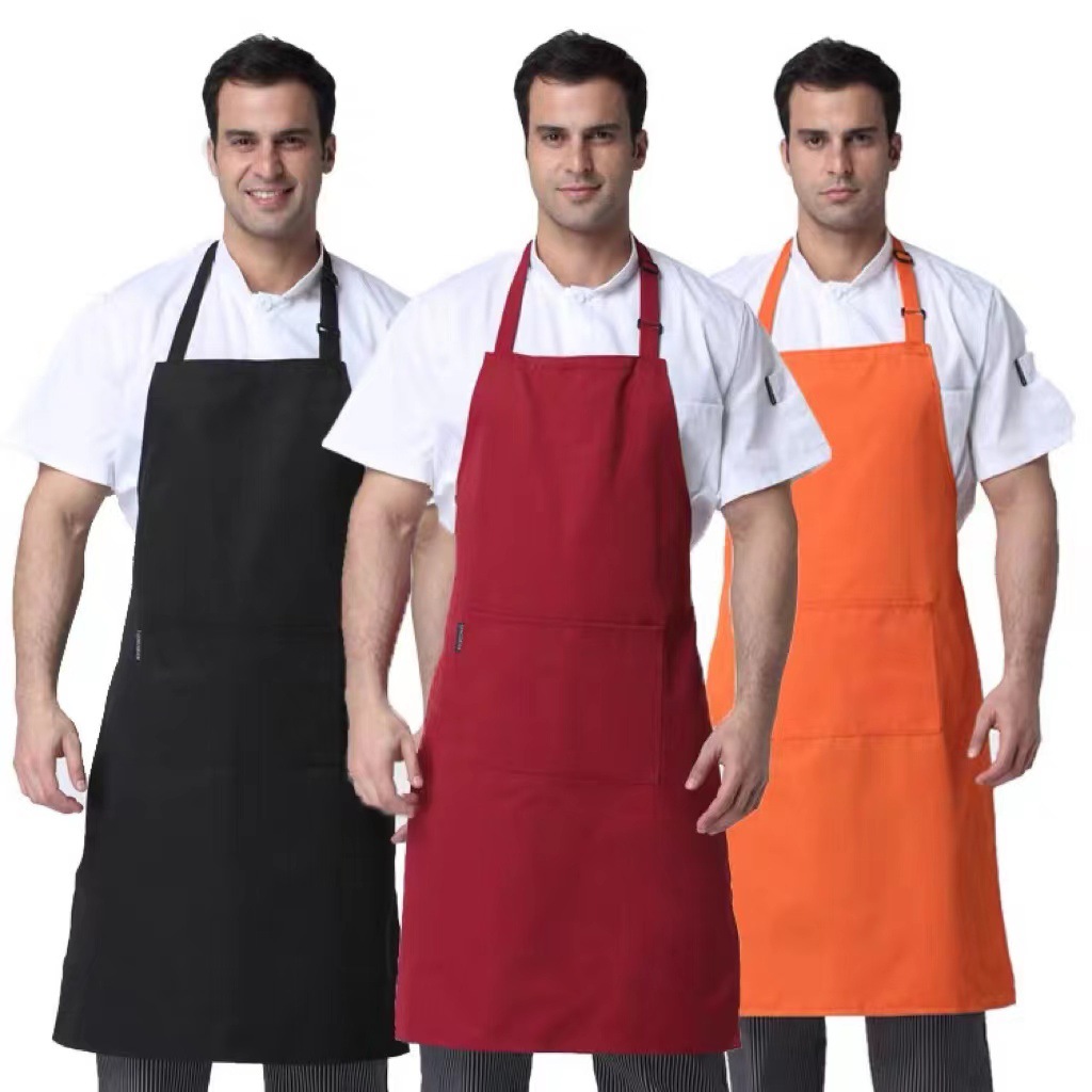 Chef's Apron Restaurant Restaurant Cafe Western Restaurant Work Clothes Apron Kitchen Large Apron Neck Anti-fouling Apron