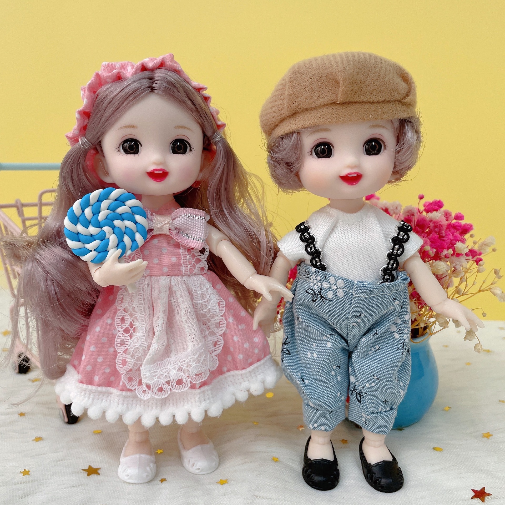 8 minutes 17cm Cute Doll Princess Dress Up Girls Children Little Lori Doll Toy Birthday Gift
