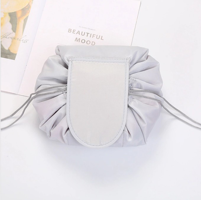 Lazy cosmetic bag lazy drawstring cosmetic bag storage bag Korean style storage bag portable travel storage bag lazy bag