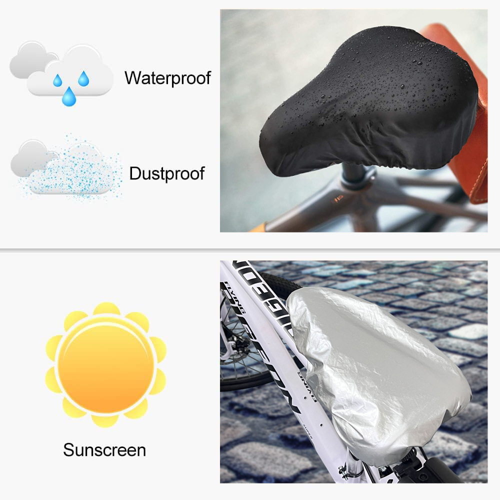 In stock supply cycling supplies bicycle saddle cushion seat dustproof Waterproof rainproof anti-dirty sun protection cover
