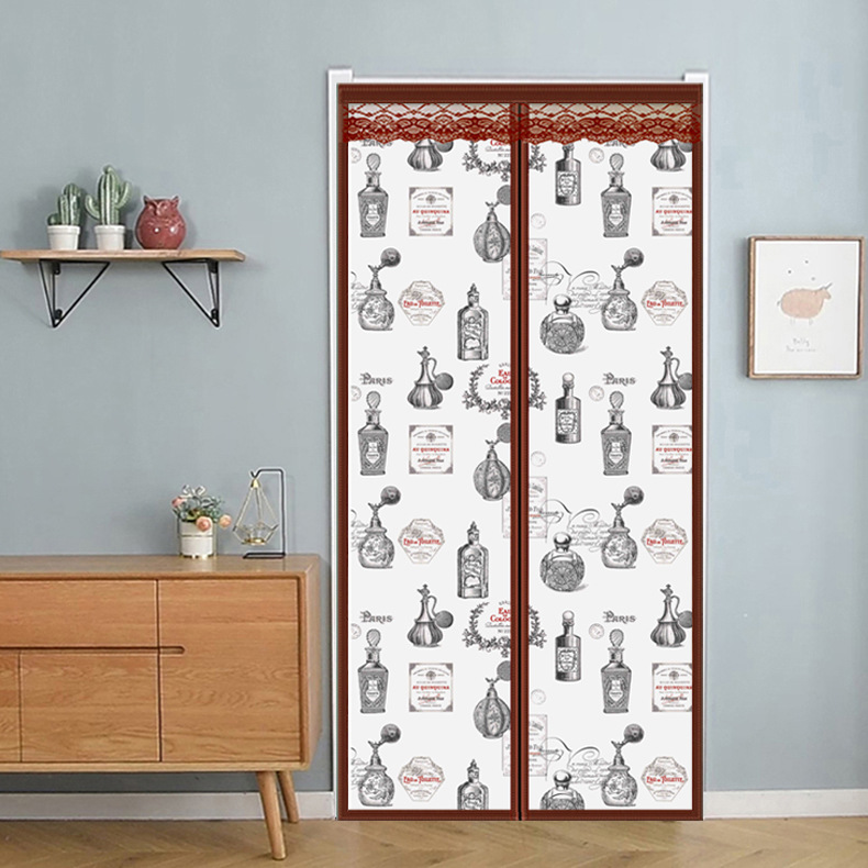 Air-conditioning Door Curtain Windproof Kitchen Fume Household Anti-mosquito Door Curtain Windshield Partition Plastic Air-conditioning Transparent Self-Absorbing Magnet