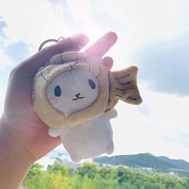 Internet Celebrity Explosions Snapper Burned Cat Pendant Keychain Plush Doll Women's Backpack Hanging Bag Accessories Doll