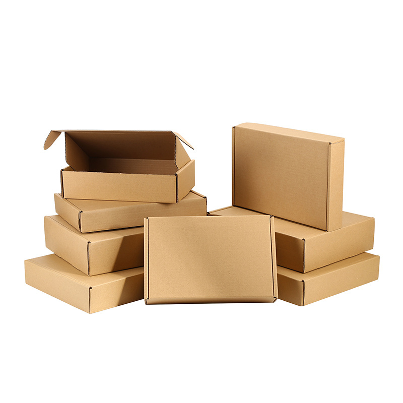 Wholesale packaging box corrugated square flying machine box custom express box extra hard rectangular packing box carton