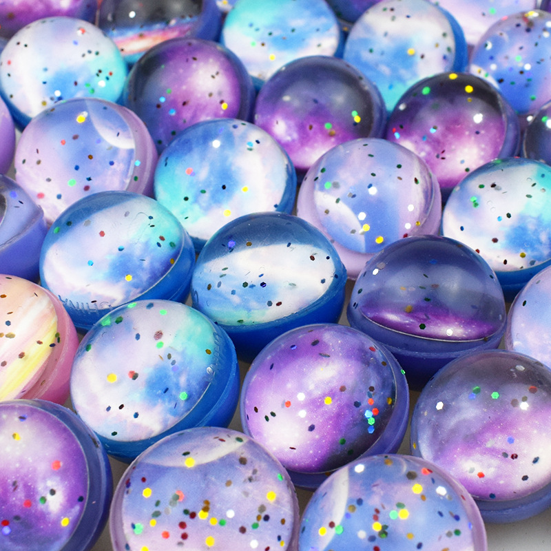 No. 32 solid starry sky elastic ball gashapon machine gashapon toy space universe jump ball bounce ball cross-border supply