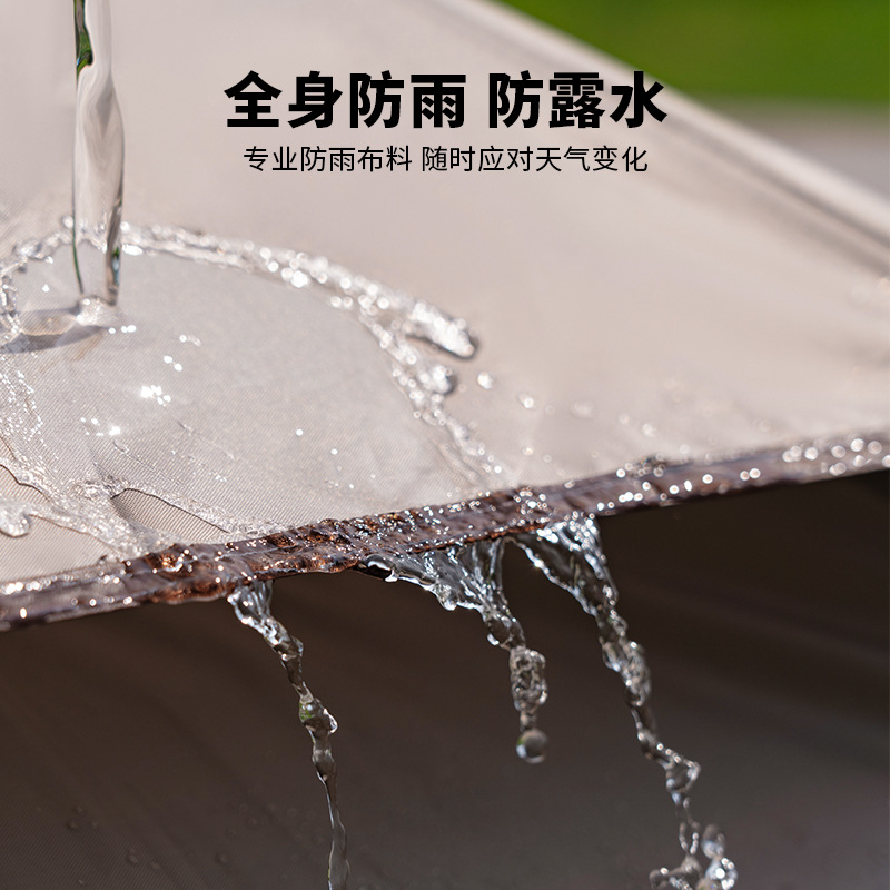 In stock outdoor build-free folding hexagonal tent camping quick-opening tent camping thickened portable sun protection anti-mosquito