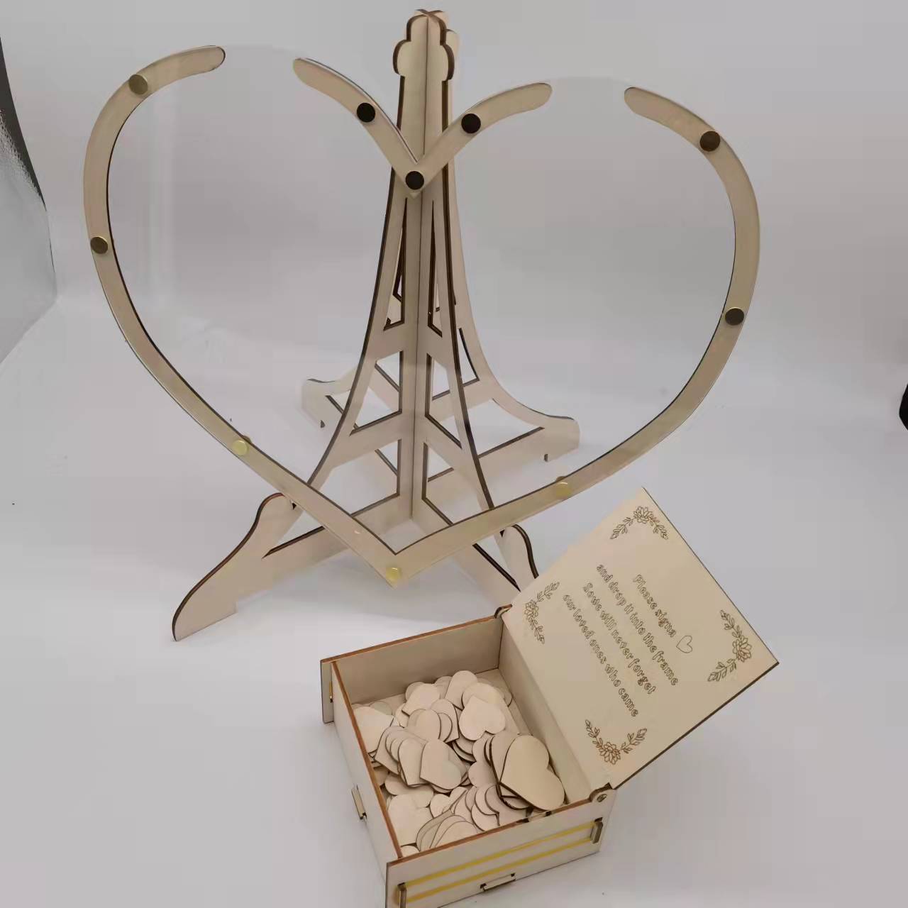 Wooden signature wedding ceremony birthday party decoration props decoration sign-in tree table bottle personalized love photo frame