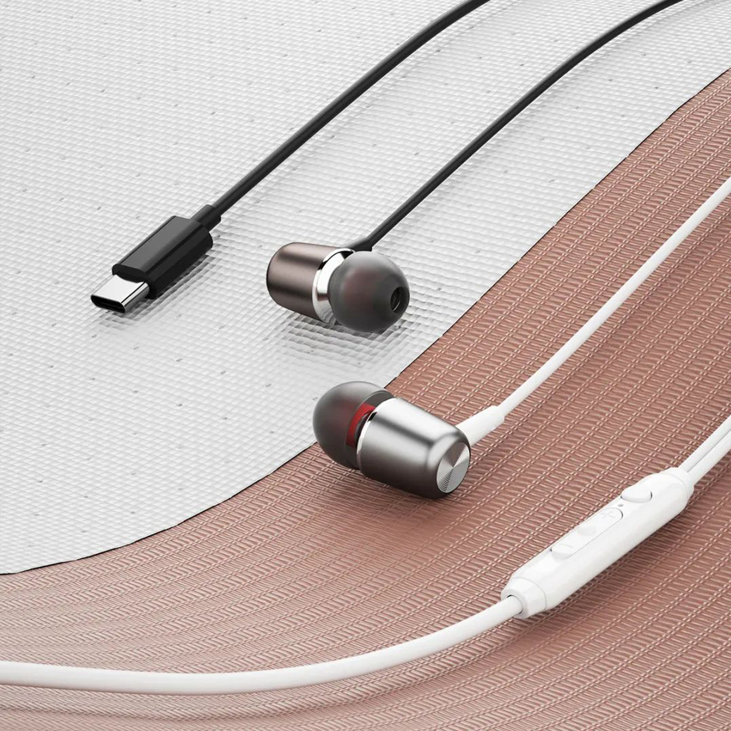 Unique X1ProT New type-c Headset Wired In-Ear Suitable for Huawei Apple 15 Xiaomi Wire Control Headset