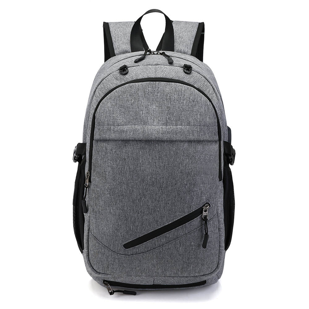 Basketball Bag Men's Oxford cloth backpack USB rechargeable backpack waterproof 15.6-inch computer student schoolbag