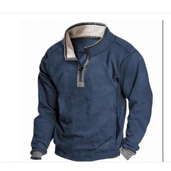 2025 Autumn Cross-border 3D Sweat Popular Digital Printing Collar Men's Casual Sweat Sweat Sweat Hot Selling Outdoor