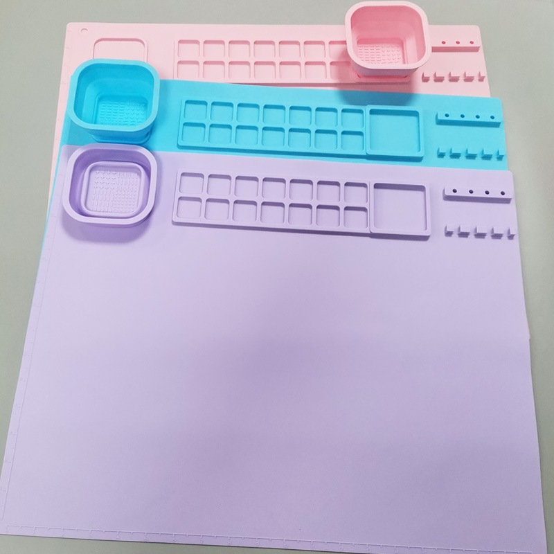 Hot Selling Silicone Painting Mat Children's Painting Art Mat Washable Color Pad Multi-function Graffiti Oil Painting Pad