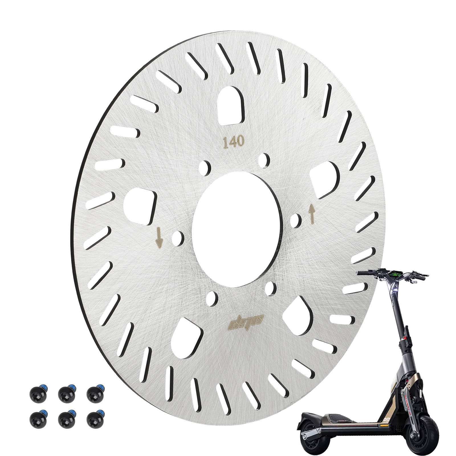 Ninebot No.9 electric scooter GT1 GT2 disc brake disc Ulip140mm6 hole thickened brake disc screw